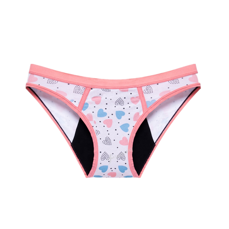 Printed Colorful Period Underpants Anti-Bacterial low-rise For Women
