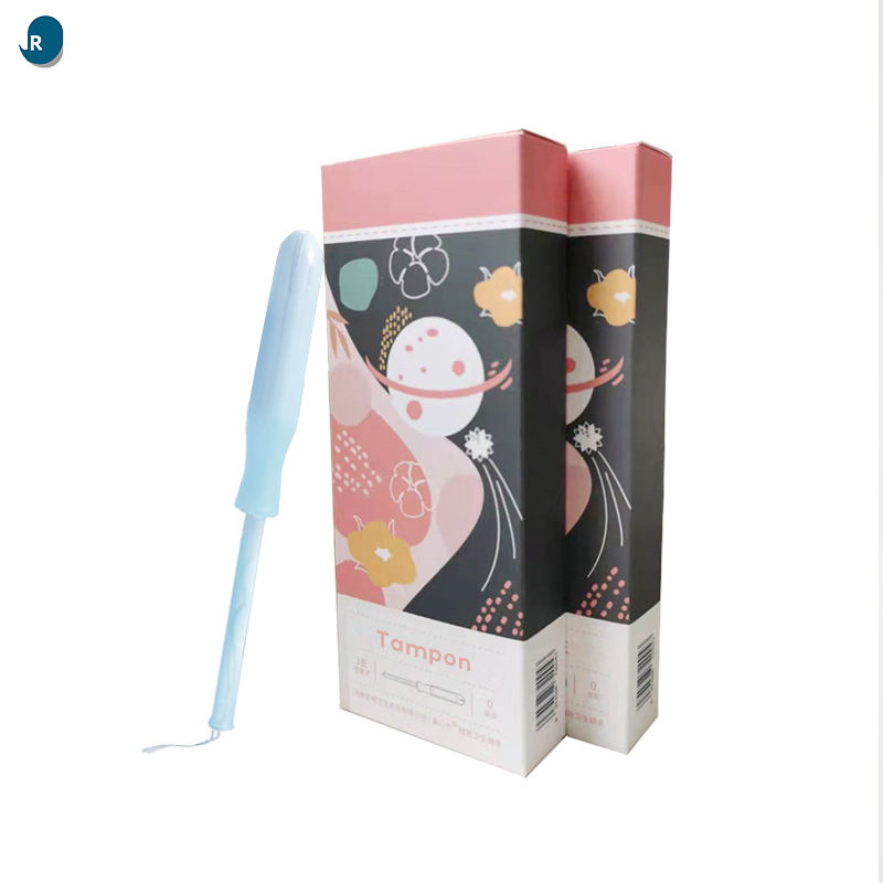 Biodegradable Eco Friendly Soft Rounded Tip Cotton Organic Cardboard Tampons