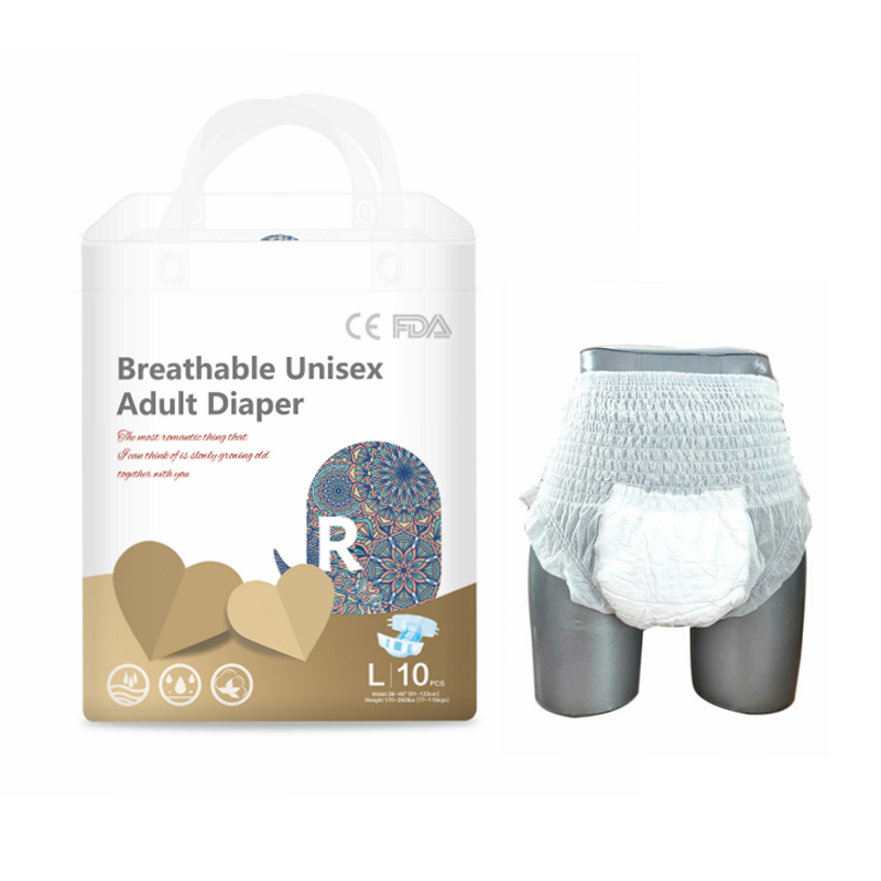 Adult Diaper Soft Super Absorption Disposable Diapers 3D Leak Prevention