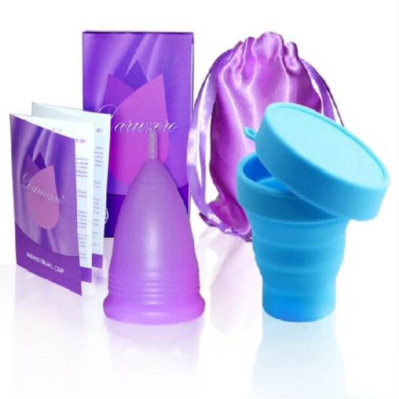 100% Medical Grade Silicone Foldable Reusable Feminine Menstrual Period Cup