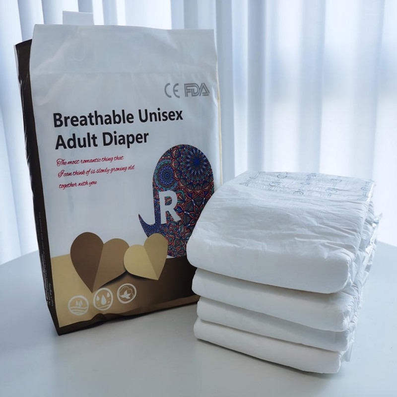 Ultra Thick Adult Baby Diaper OEM Disposable Adult Diapers for Elderly