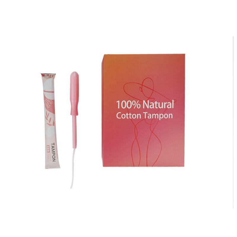Wholosale Women Biodegradable Organic Cotton Tampons With Applicator