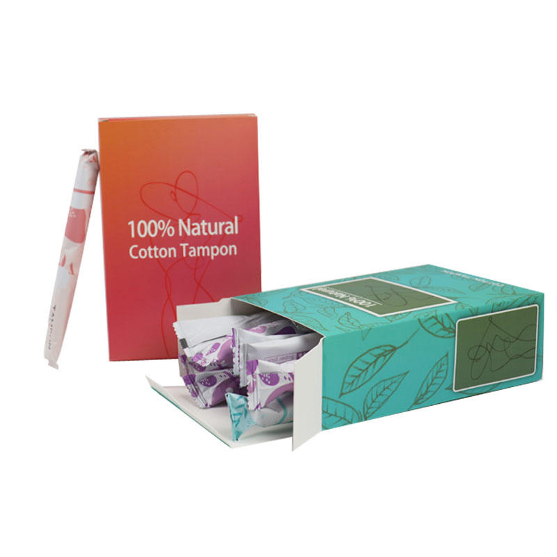 Disposable Organic Cotton Tampon Cardboard Applicator Tampons In Wholesale